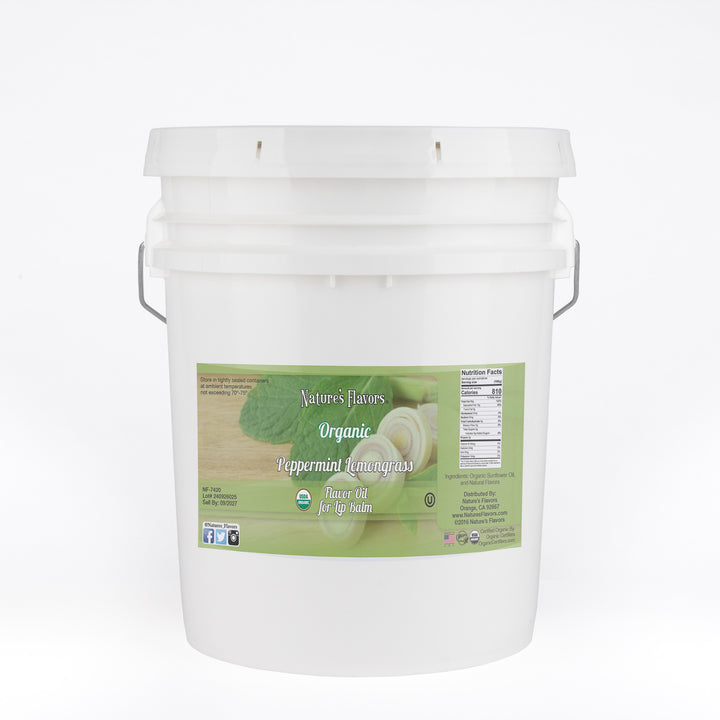 Organic Peppermint Lemongrass Flavor Oil for Lip Balm