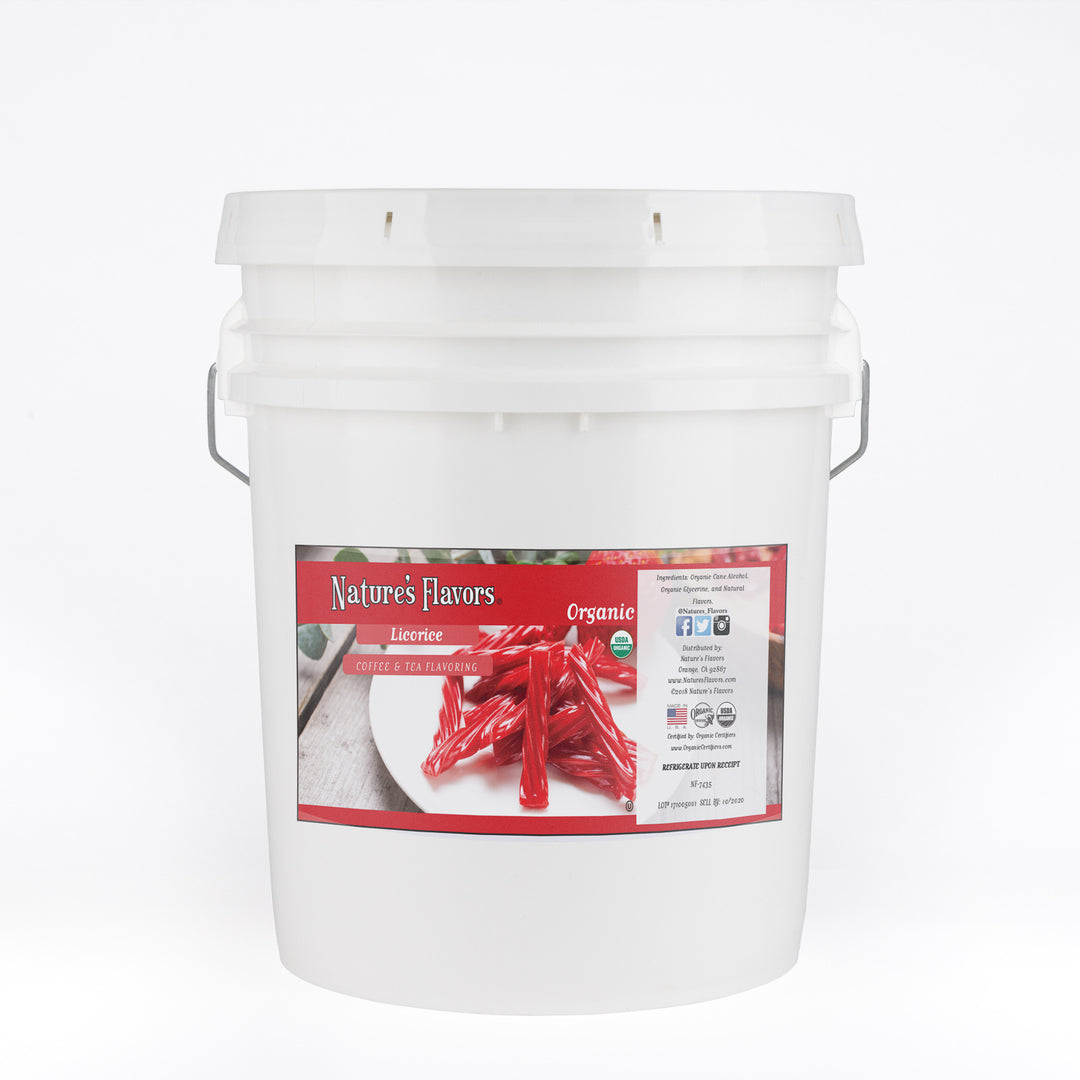 Organic Licorice Coffee and Tea Flavor Without Diacetyl