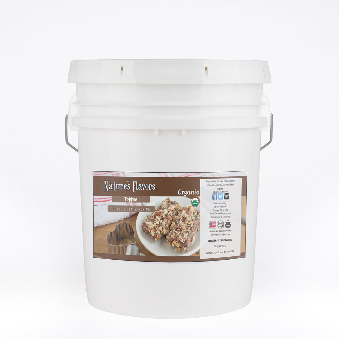 Organic Toffee Coffee and Tea Flavoring Without Diacetyl
