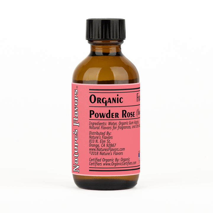 Organic Powder Rose Fragrance Emulsion with Floral Notes (Water Soluble)