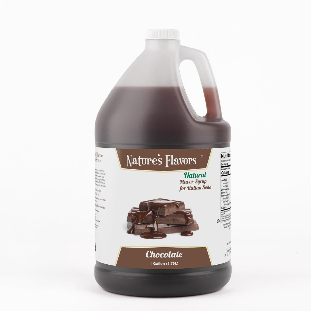 Chocolate Italian Soda Syrup, Natural