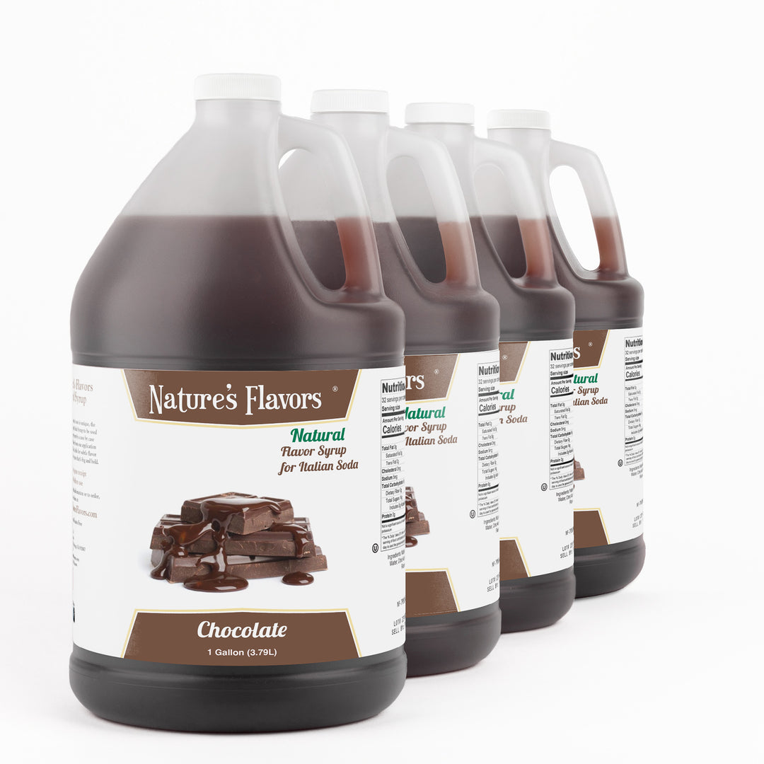 Chocolate Italian Soda Syrup, Natural