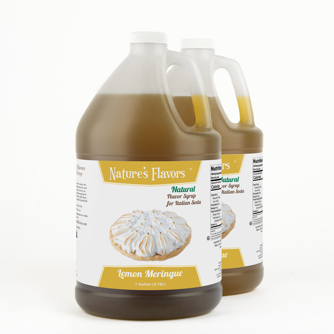 Lemon Meringue Italian Soda Syrup, Natural