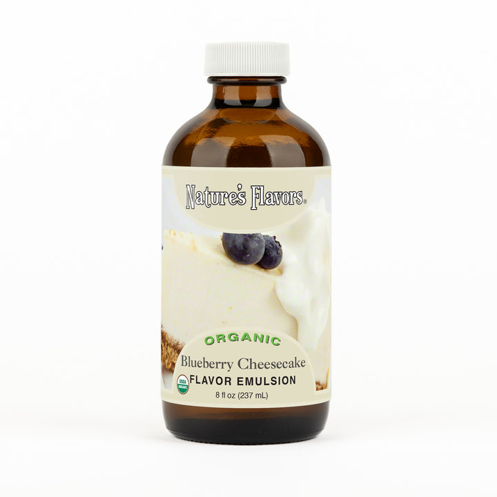 Blueberry Cheesecake Flavor Emulsion for High Heat Applications, Organic