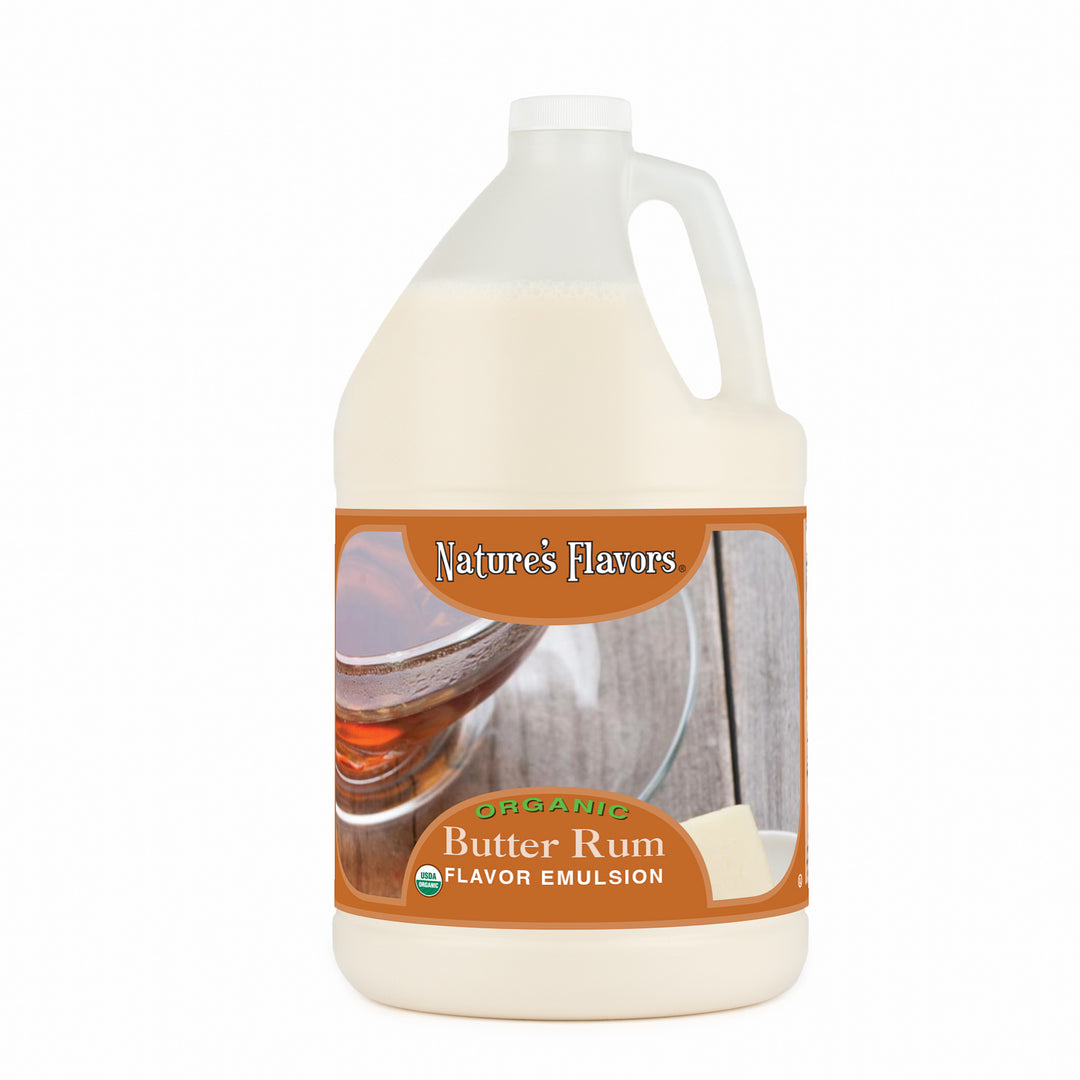 Butter Rum Flavor Emulsion for High Heat Applications, Organic