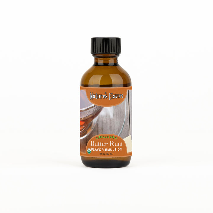 Butter Rum Flavor Emulsion for High Heat Applications, Organic