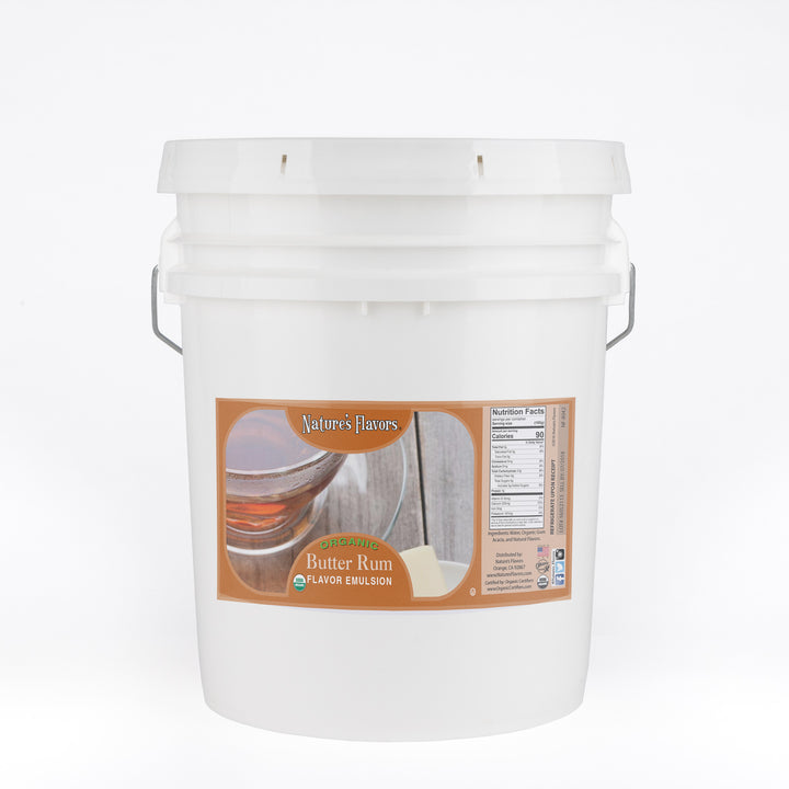Butter Rum Flavor Emulsion for High Heat Applications, Organic