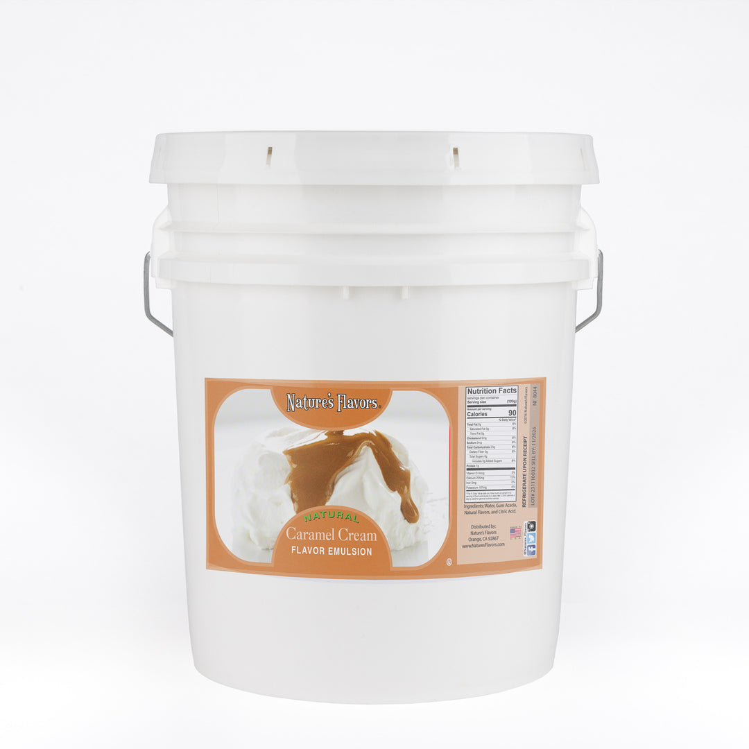 Caramel Cream Flavor Emulsion for High Heat Applications