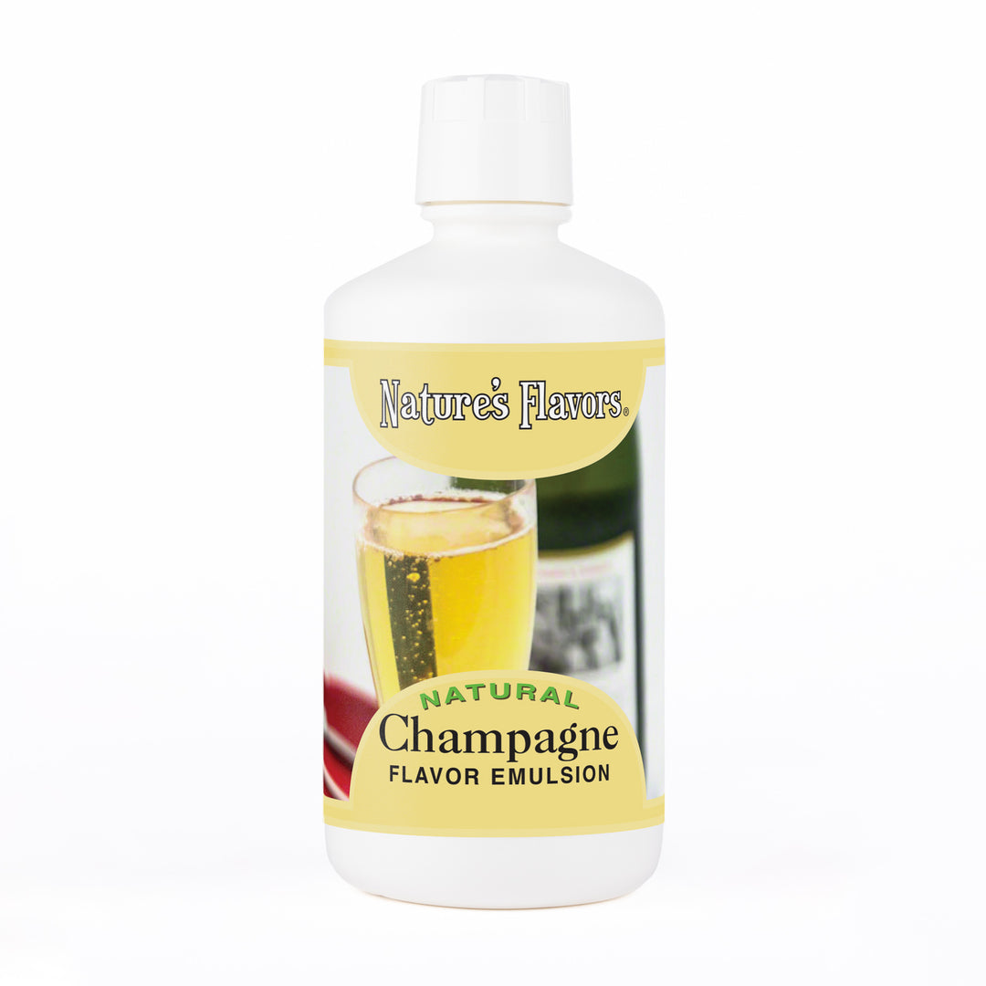 Champagne Flavor Emulsion for High Heat Applications