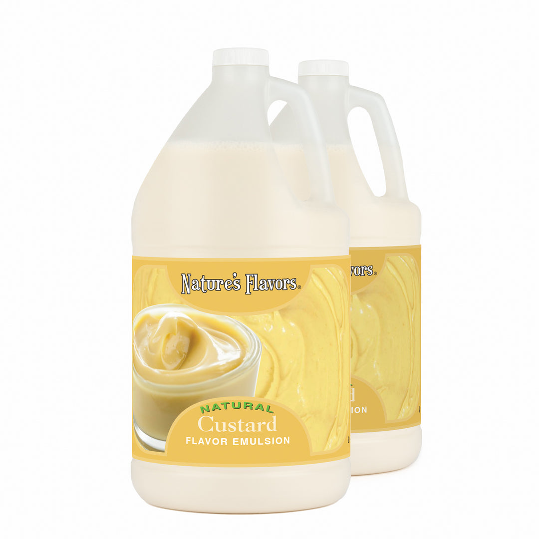 Custard Flavor Emulsion for High Heat Applications
