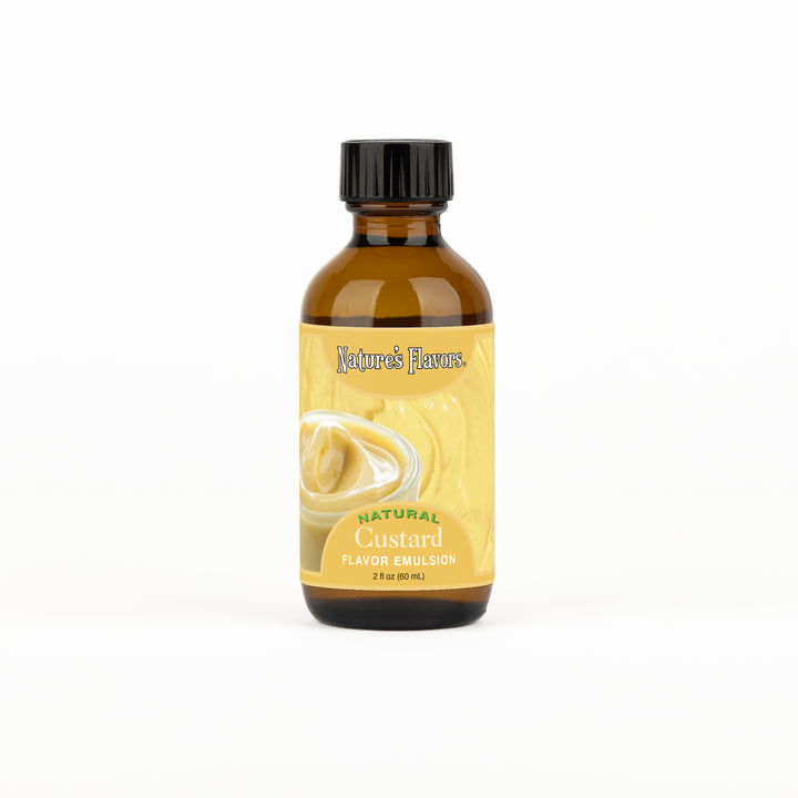 Custard Flavor Emulsion for High Heat Applications