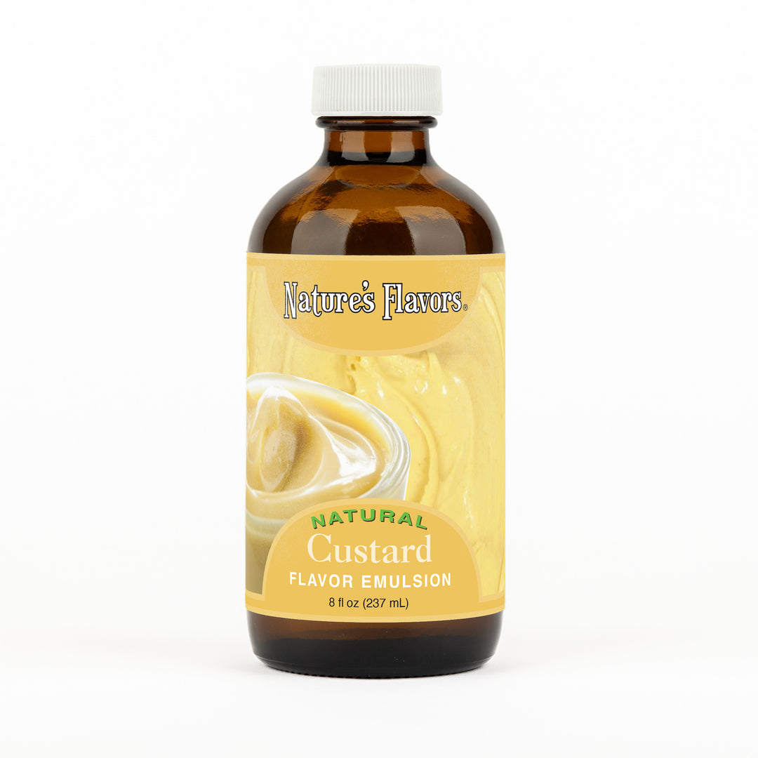 Custard Flavor Emulsion for High Heat Applications