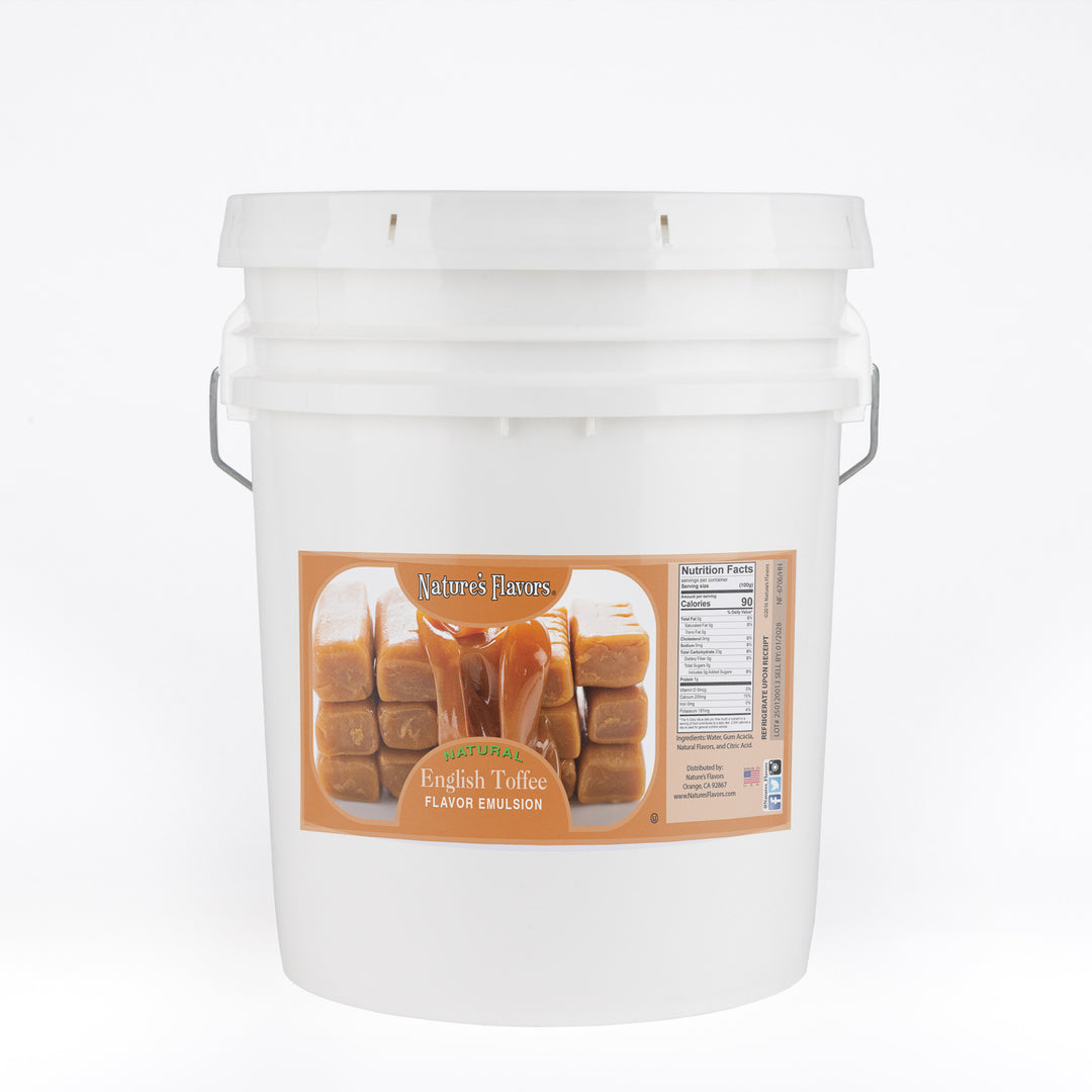 English Toffee Flavor Emulsion for High Heat Applications