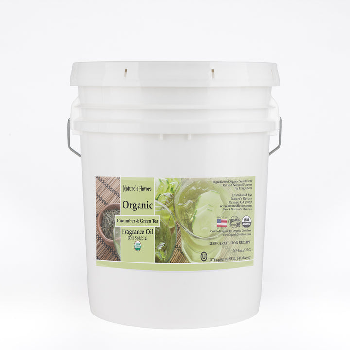 Cucumber and Green Tea Fragrance Oil (Oil Soluble), Organic