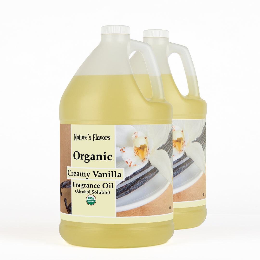 Creamy Vanilla Fragrance Oil (Alcohol Soluble), Organic