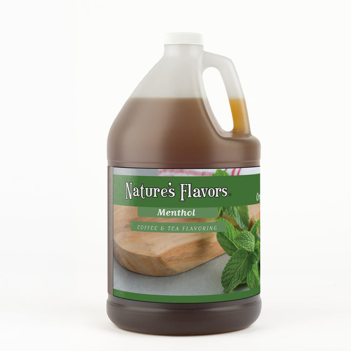 Organic Menthol Coffee and Tea Flavor Without Diacetyl