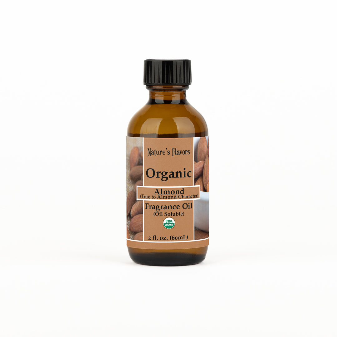 Almond Fragrance Oil True to Almond Character (Oil Soluble), Organic