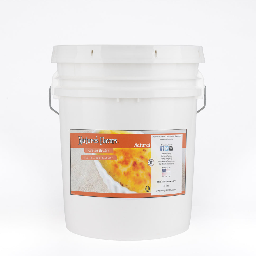 Creme Brulee Coffee and Tea Flavor without Diacetyl Natural