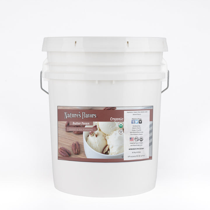 Organic Butter Pecan Coffee and Tea Flavor without Diacetyl