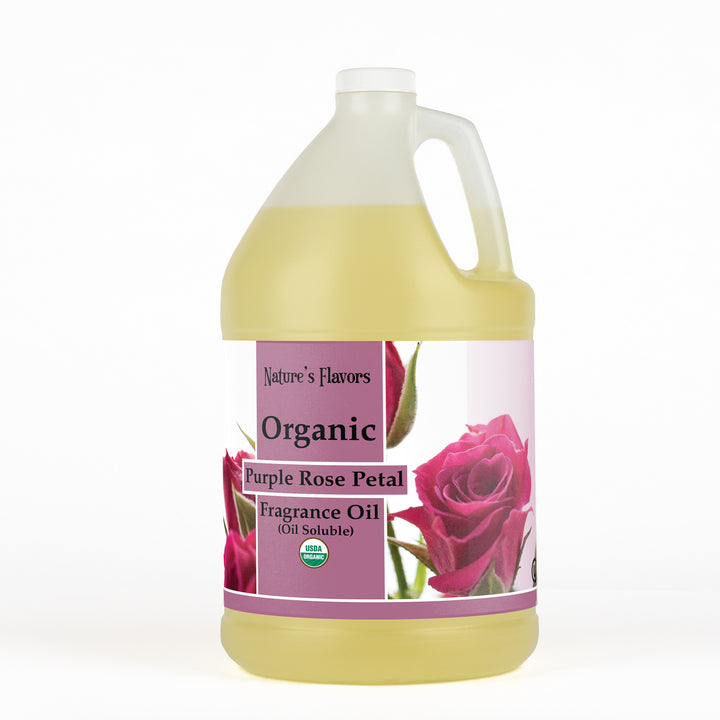 Purple Rose Petal Fragrance Oil (Oil Soluble), Organic