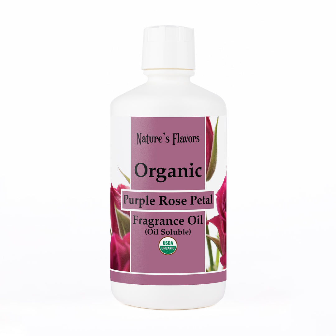 Purple Rose Petal Fragrance Oil (Oil Soluble), Organic