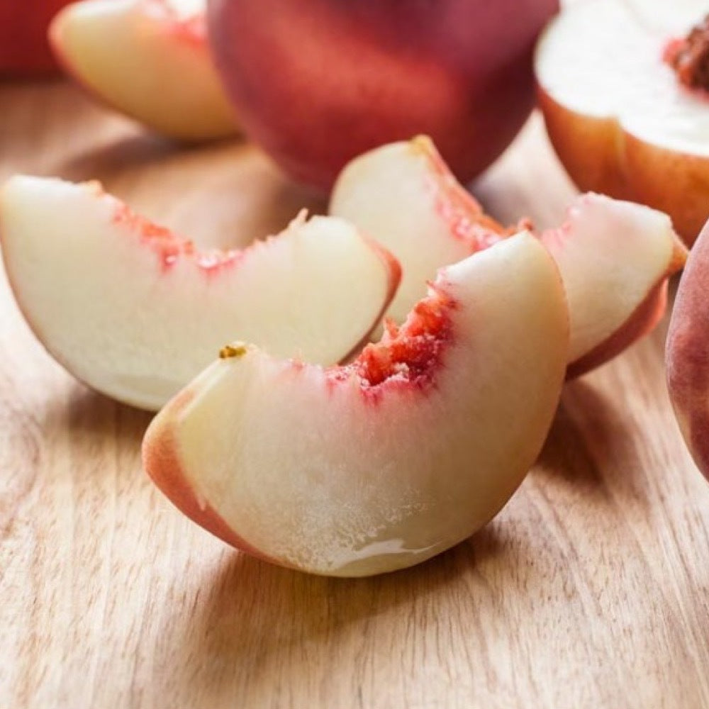 Organic Peach Melba Coffee and Tea Flavor Without Diacetyl