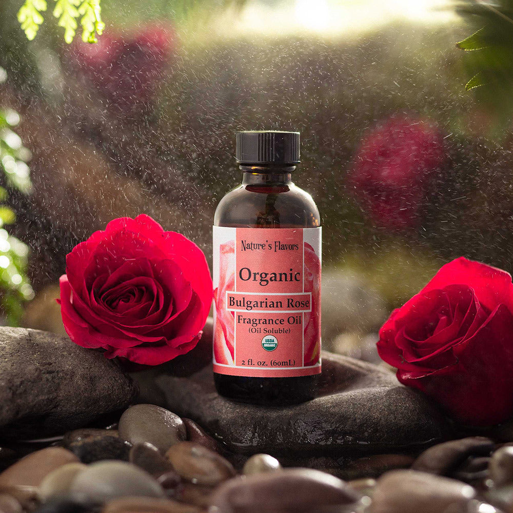 Bulgarian Rose Fragrance Oil (Oil Soluble), Organic