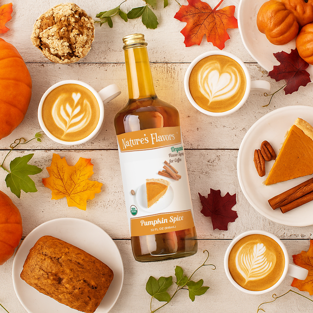 Pumpkin Spice Coffee Syrup, Organic – Nature's Flavors