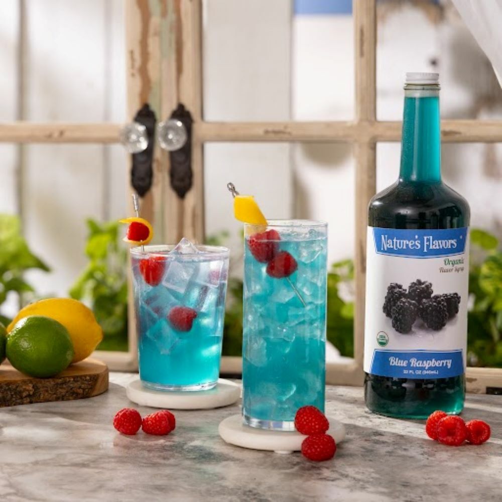 Blue Raspberry Syrup, Organic