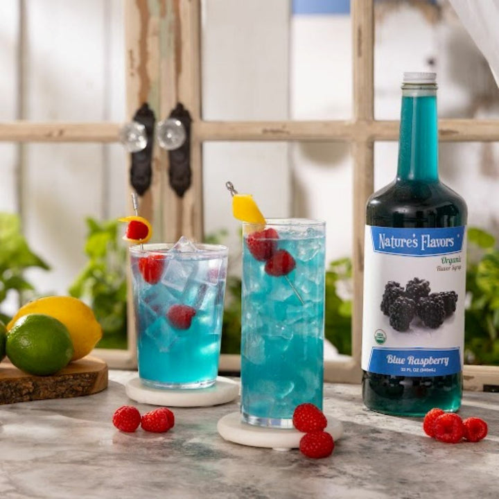 Blue Raspberry Syrup, Organic