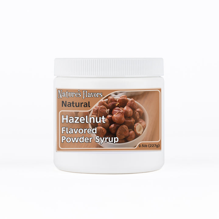 Hazelnut Flavor Organic compliant Syrup for Carbonated and Noncarbonated Drinks, Powdered