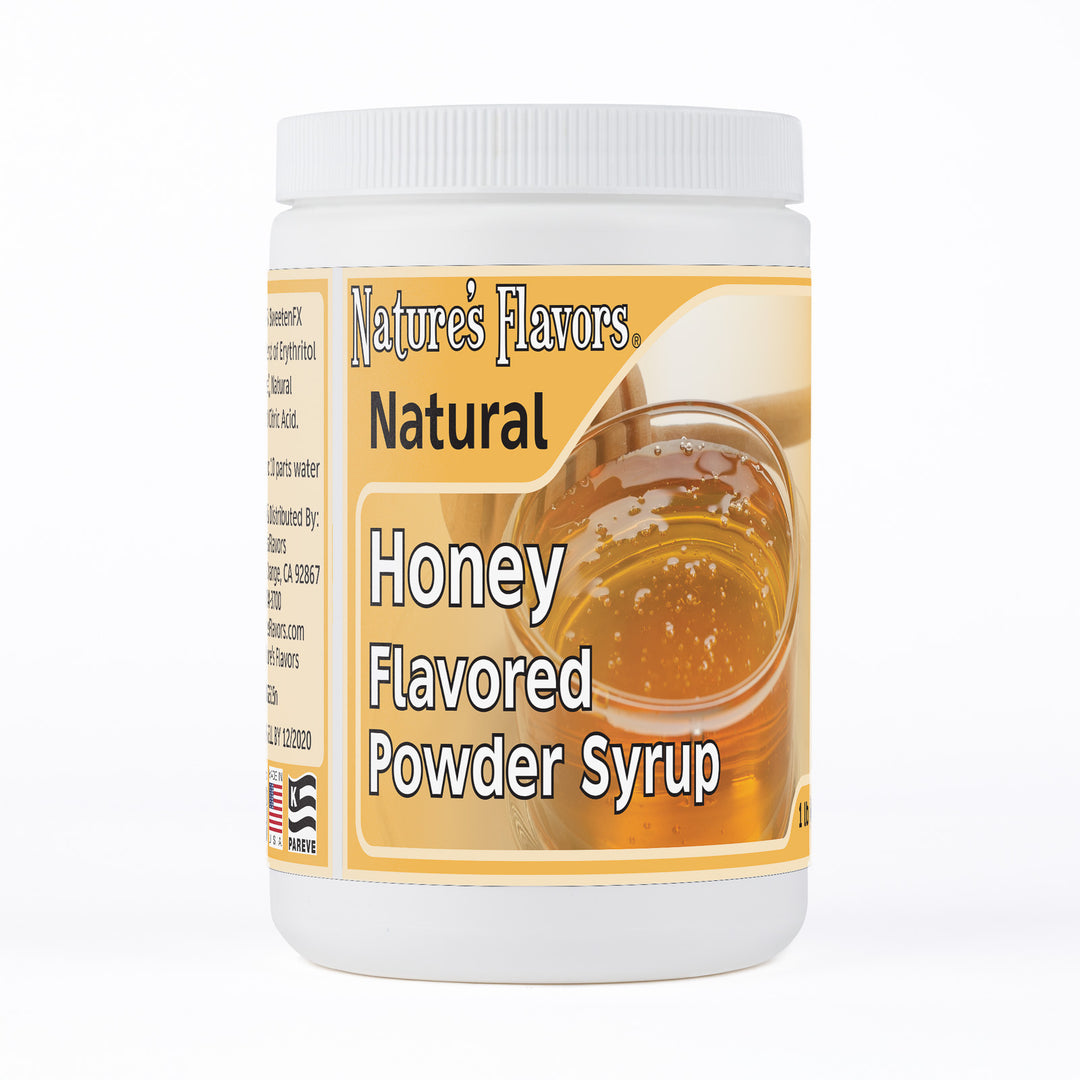 Honey Flavor Organic compliant Syrup for Carbonated and Noncarbonated Drinks, Powdered