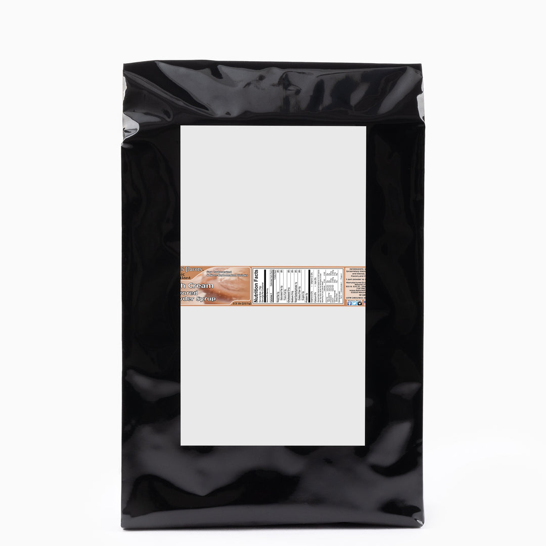 Irish Cream Flavor Organic compliant Syrup for Carbonated and Noncarbonated Drinks, Powdered