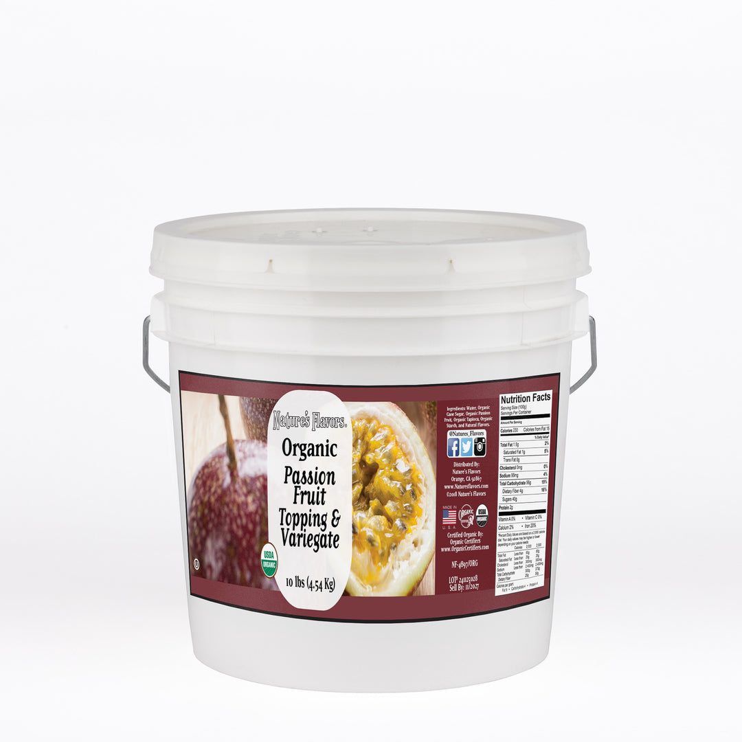 Organic Passion Fruit Topping and Variegate