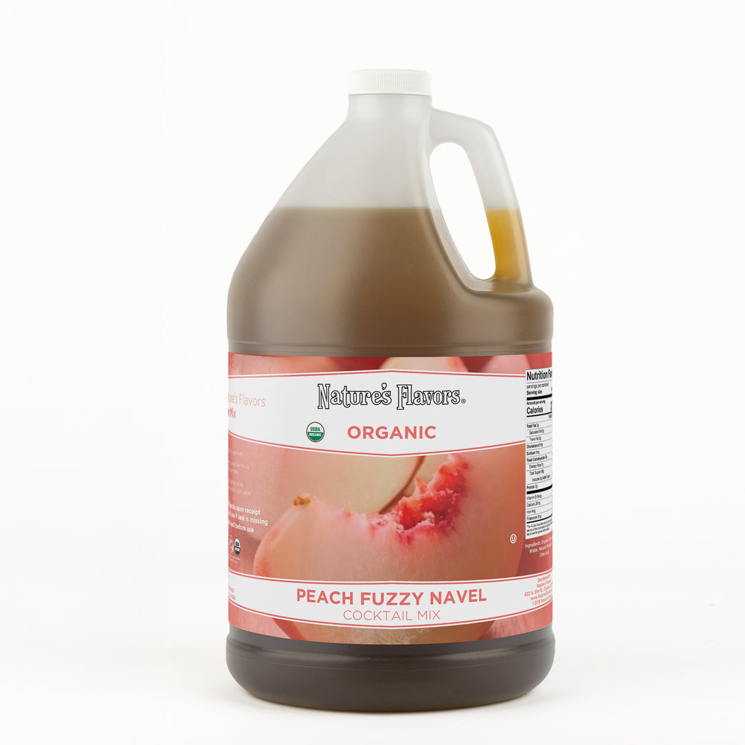 Organic Peach Fuzzy Navel Cocktail Mix Syrup