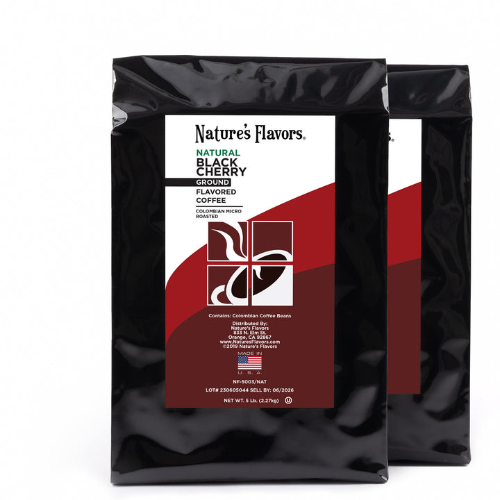 Black Cherry Flavored Coffee Beans