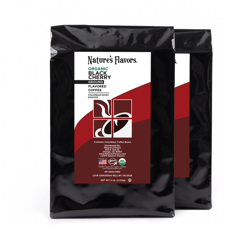 Organic Black Cherry Flavored Coffee Beans