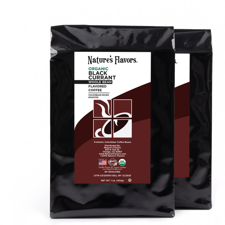Organic Black Currant Flavored Coffee Beans