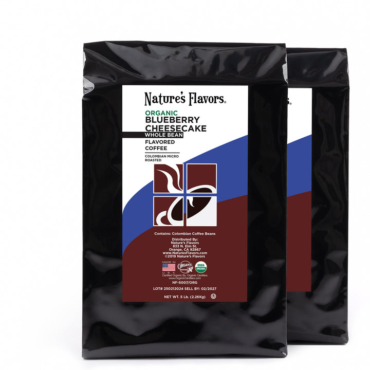 Organic Blueberry Cheesecake Flavored Coffee Beans