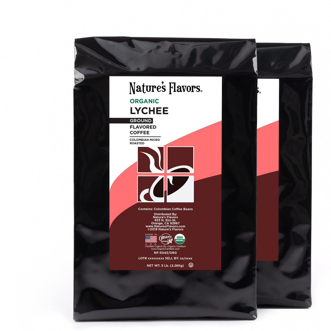 Organic Lychee Flavored Coffee Beans