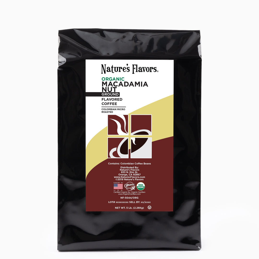 Organic Macadamia Nut Flavored Coffee Beans