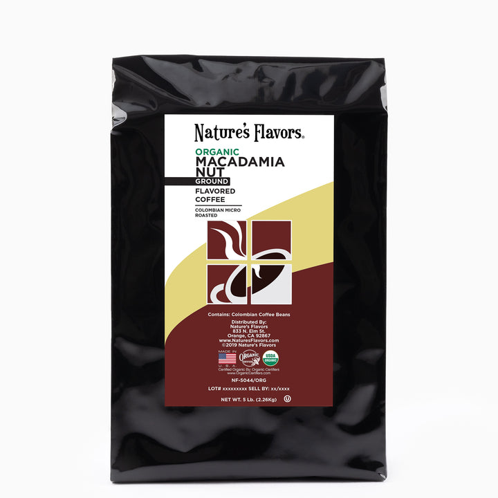Organic Macadamia Nut Flavored Coffee Beans