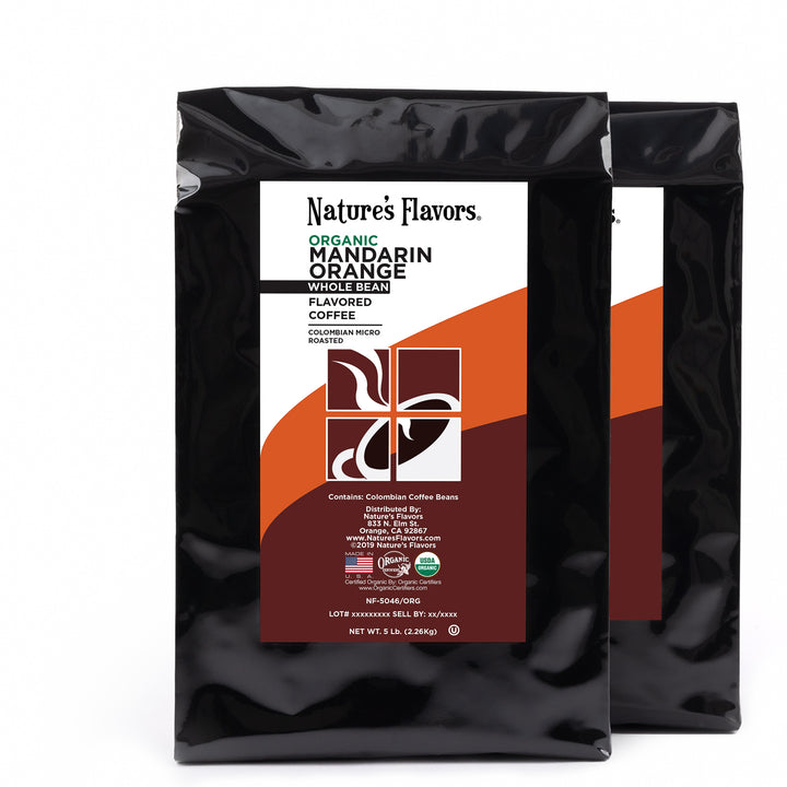 Organic Mandarin Orange Flavored Coffee Beans