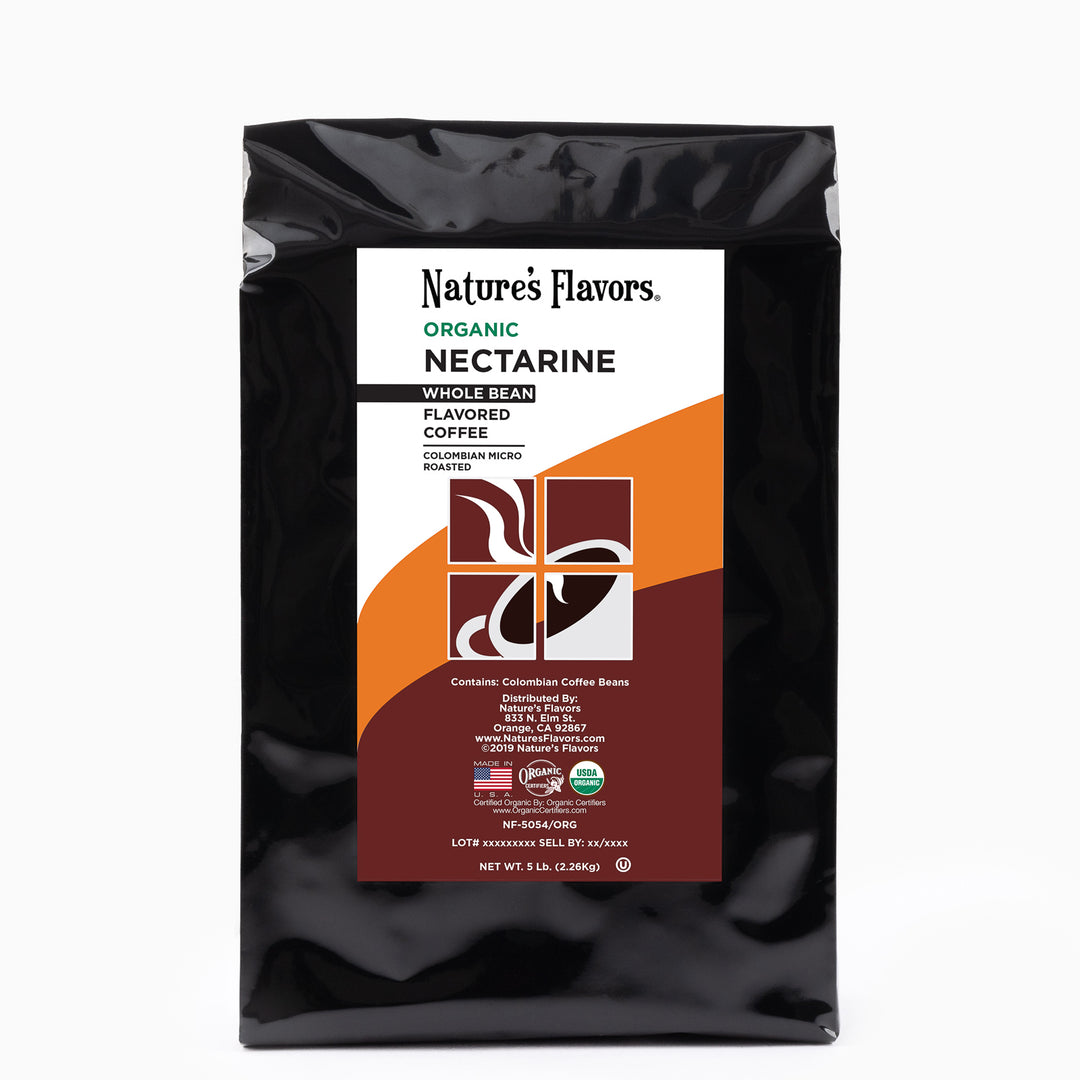 Organic Nectarine Flavored Coffee Beans