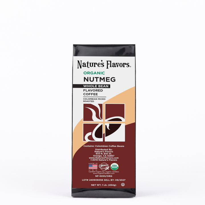 Organic Nutmeg Flavored Coffee Beans