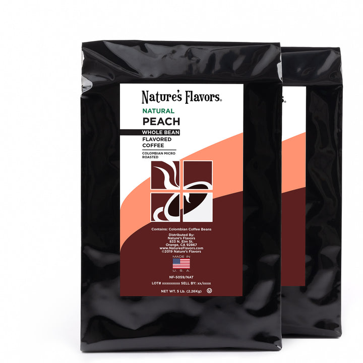 Peach Flavored Coffee Beans
