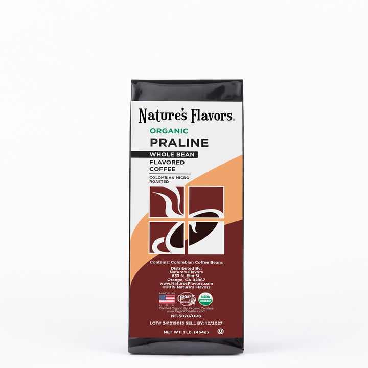 Organic Praline Flavored Coffee Beans