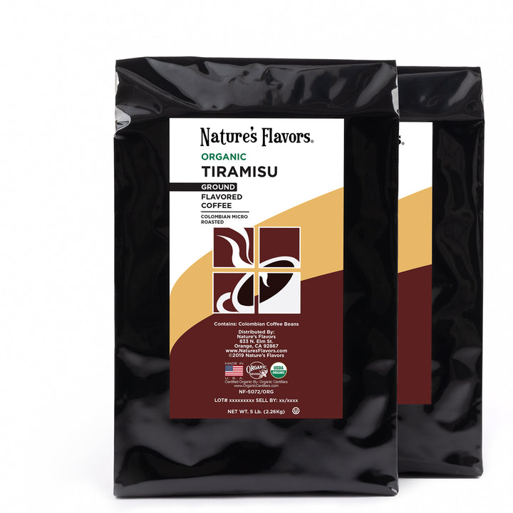 Organic Tiramisu Flavored Coffee Beans