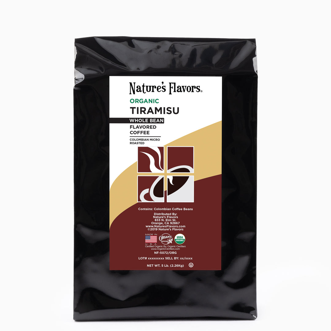 Organic Tiramisu Flavored Coffee Beans