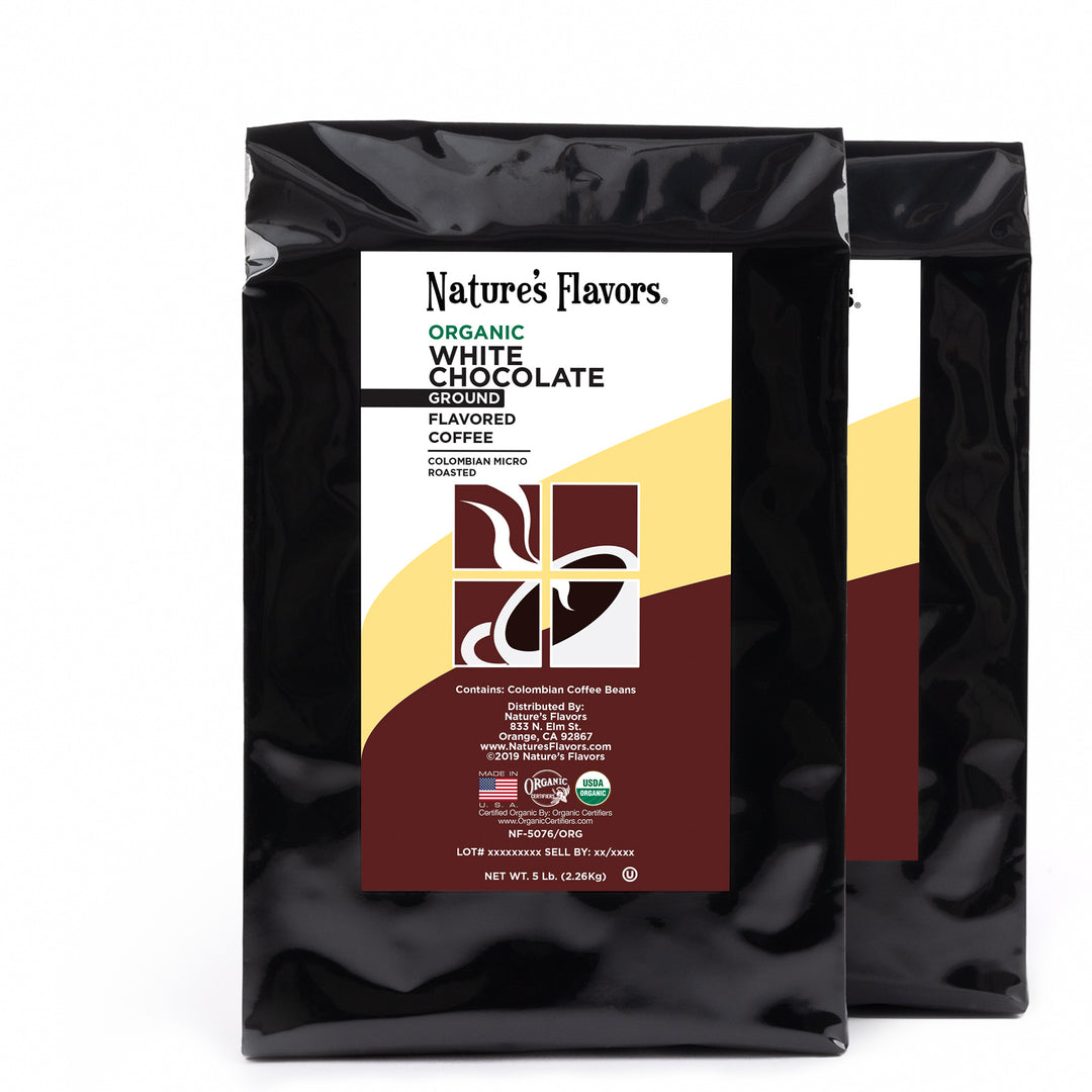 Organic White Chocolate Flavored Coffee Beans